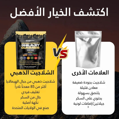 الـشيلاجيت الذهبي العضوي